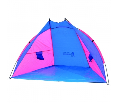Namiot Osłona Plażowa Sun 200X100X105Cm Niebiesko-Różowa Royokamp