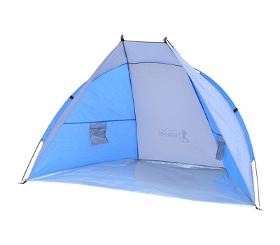 Namiot parawan plażowy Sun 200x120x120cm szaro-niebieska Enero Camp