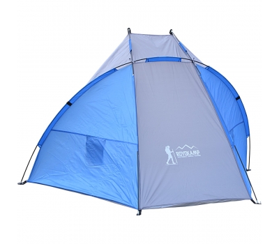 Namiot parawan plażowy Sun 200x120x120cm szaro-niebieska Enero Camp