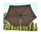 Parasol ogrodowy 250cm składany brązowy Saska Garden