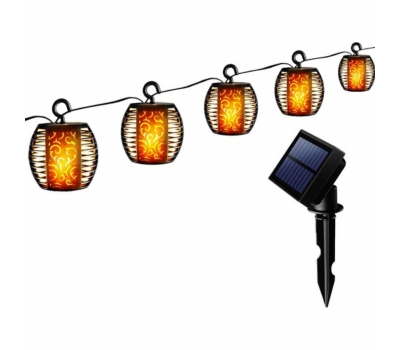 Lampa solarna kule ogniowe śr.7cm 5szt