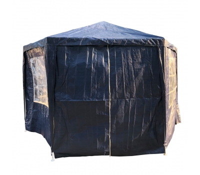 Pawilon namiot ogrodowy sześciokątny 2x2x2m wysokość 2,6 m granatowy