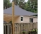 Żagiel przeciwsłoneczny ogrodowy prostokątny 4x3m szary