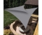 Żagiel przeciwsłoneczny ogrodowy trójkątny 3x3x4m szary